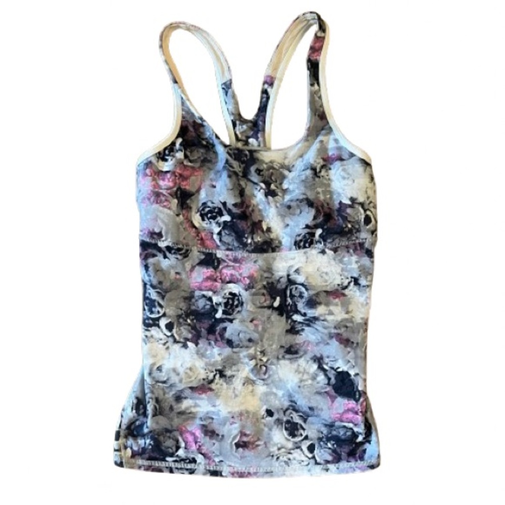 Lululemon Crossback Tank Moody Mirage White Deep Navy / White 8 - Picture 9 of 11